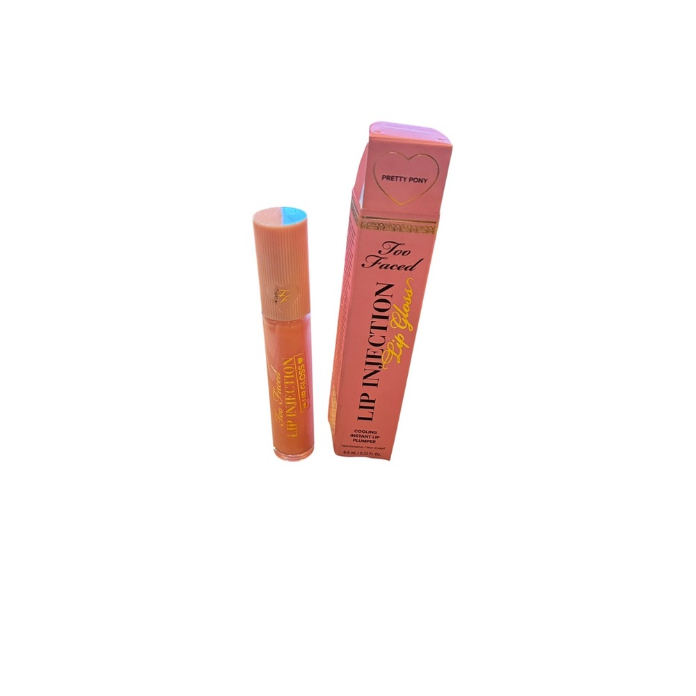 Too Faced Lip Injection Cooling Instant Lip Plumper Gloss Pretty Pony 6.5mL NIB